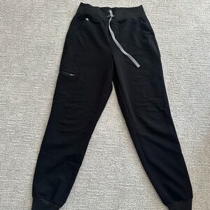 Black High Waisted Zamora Jogger Fig Scrub Pant